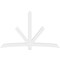 Ekena Millwork Alberta Architectural Grade PVC Gable Bracket, 108"W x 67 1/2"H x 4"D x 6"F, 15/12 Pitch GBP108X68X0406ALB00 - alternate 5